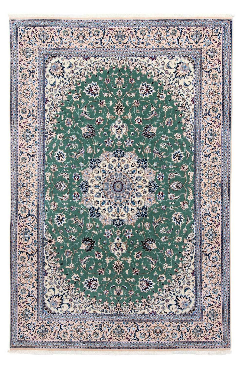 Tapis persan - Nain - Royal - 302 x 200 cm - vert