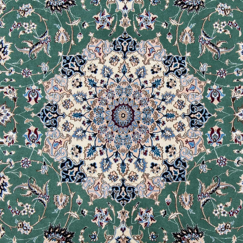 Tapis persan - Nain - Royal - 302 x 200 cm - vert