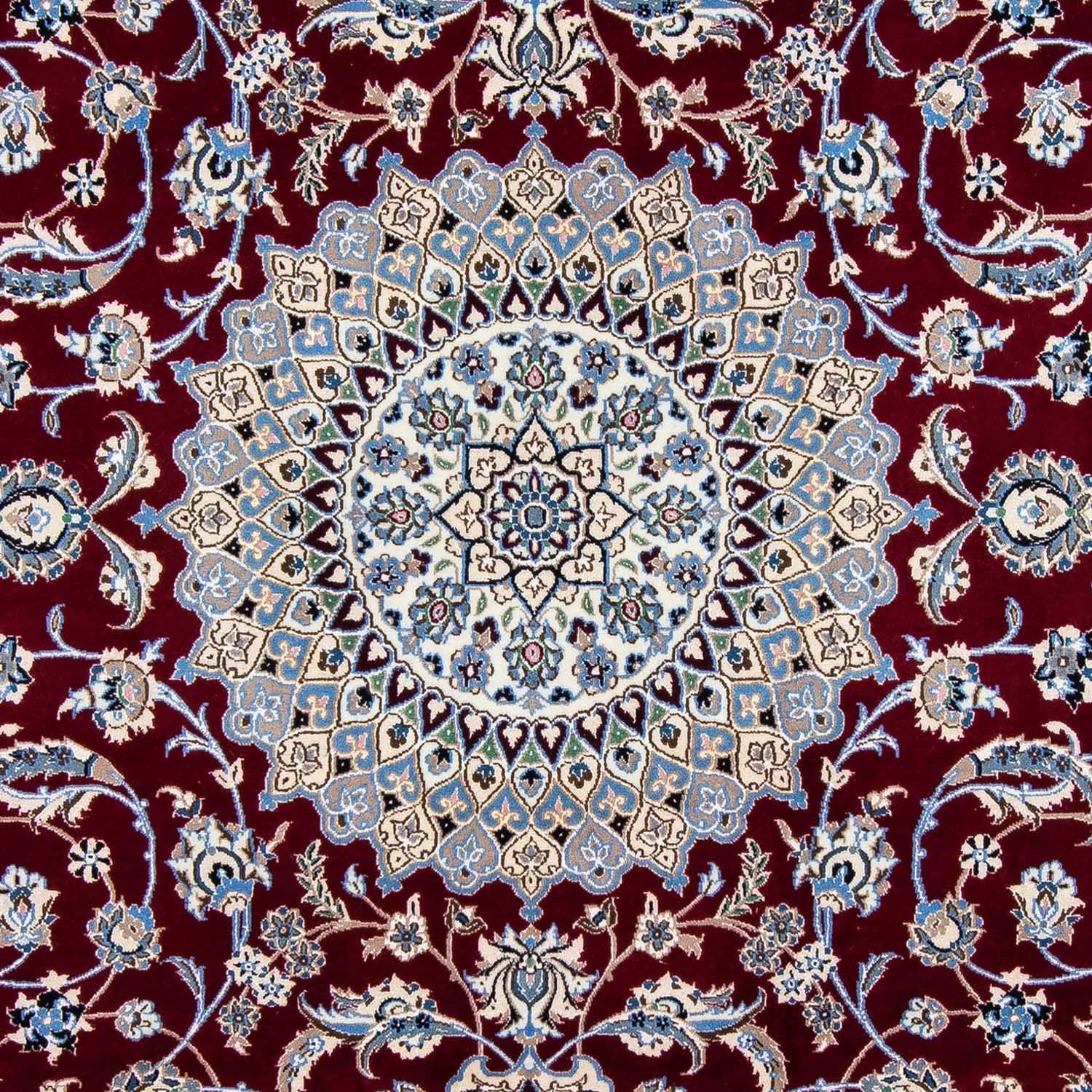 Tapis persan - Nain - Royal - 298 x 206 cm - rouge foncé