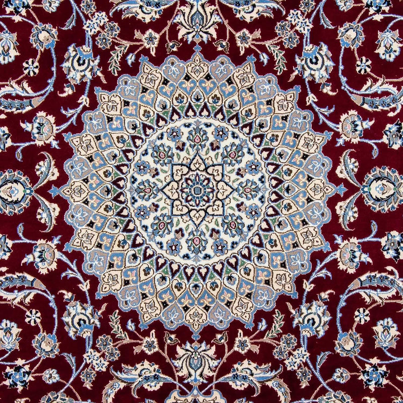 Tapis persan - Nain - Royal - 298 x 206 cm - rouge foncé