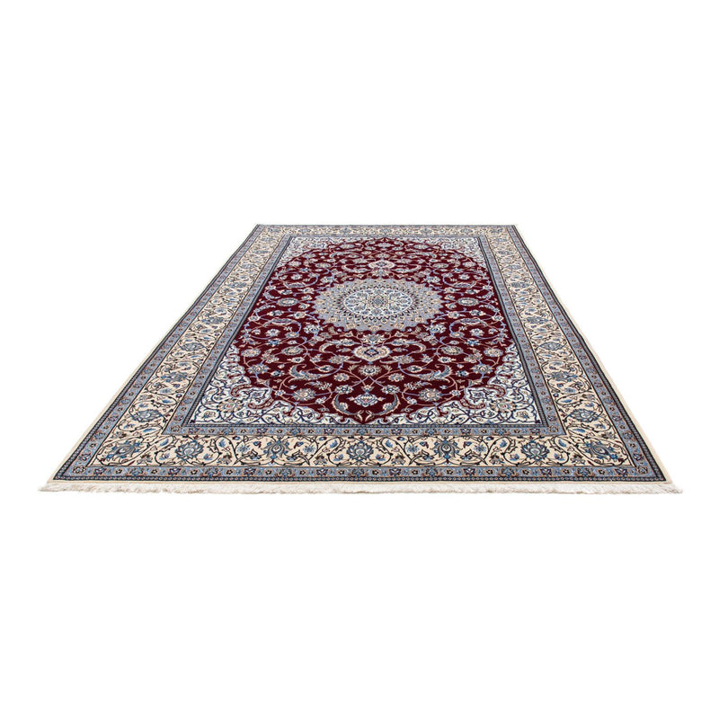 Tapis persan - Nain - Royal - 298 x 206 cm - rouge foncé