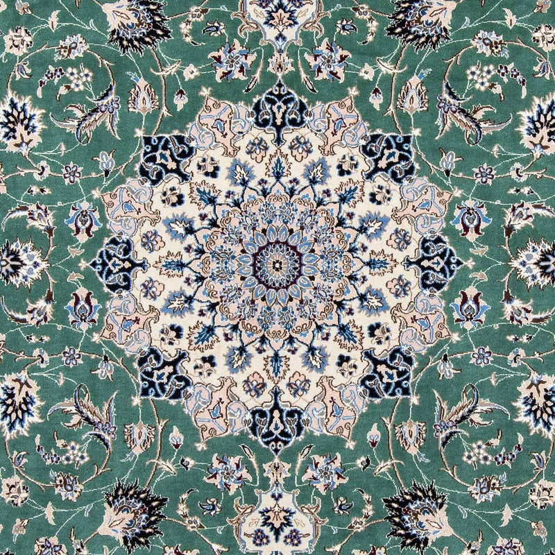 Tapis persan - Nain - Royal - 293 x 198 cm - vert