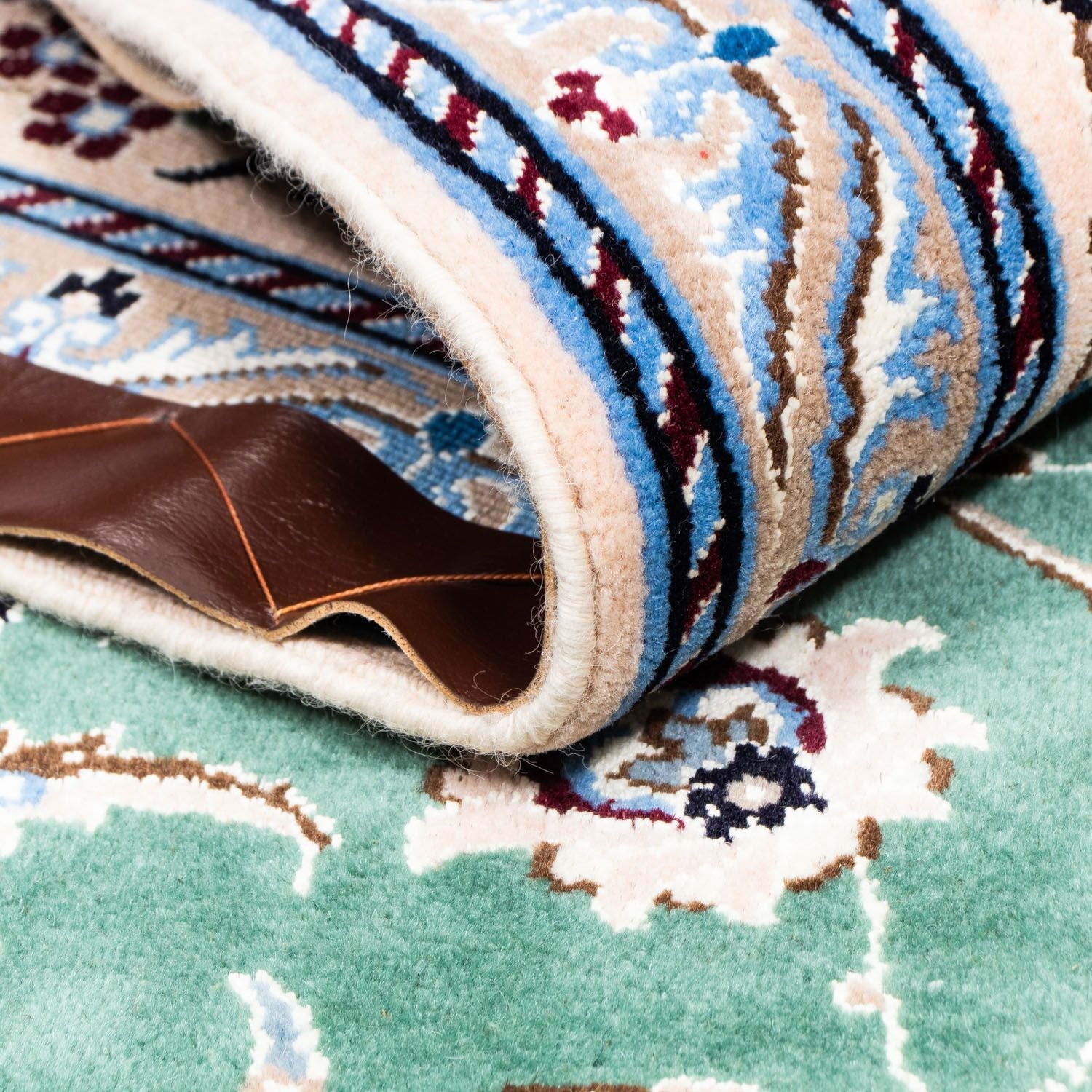 Tapis persan - Nain - Royal - 293 x 198 cm - vert