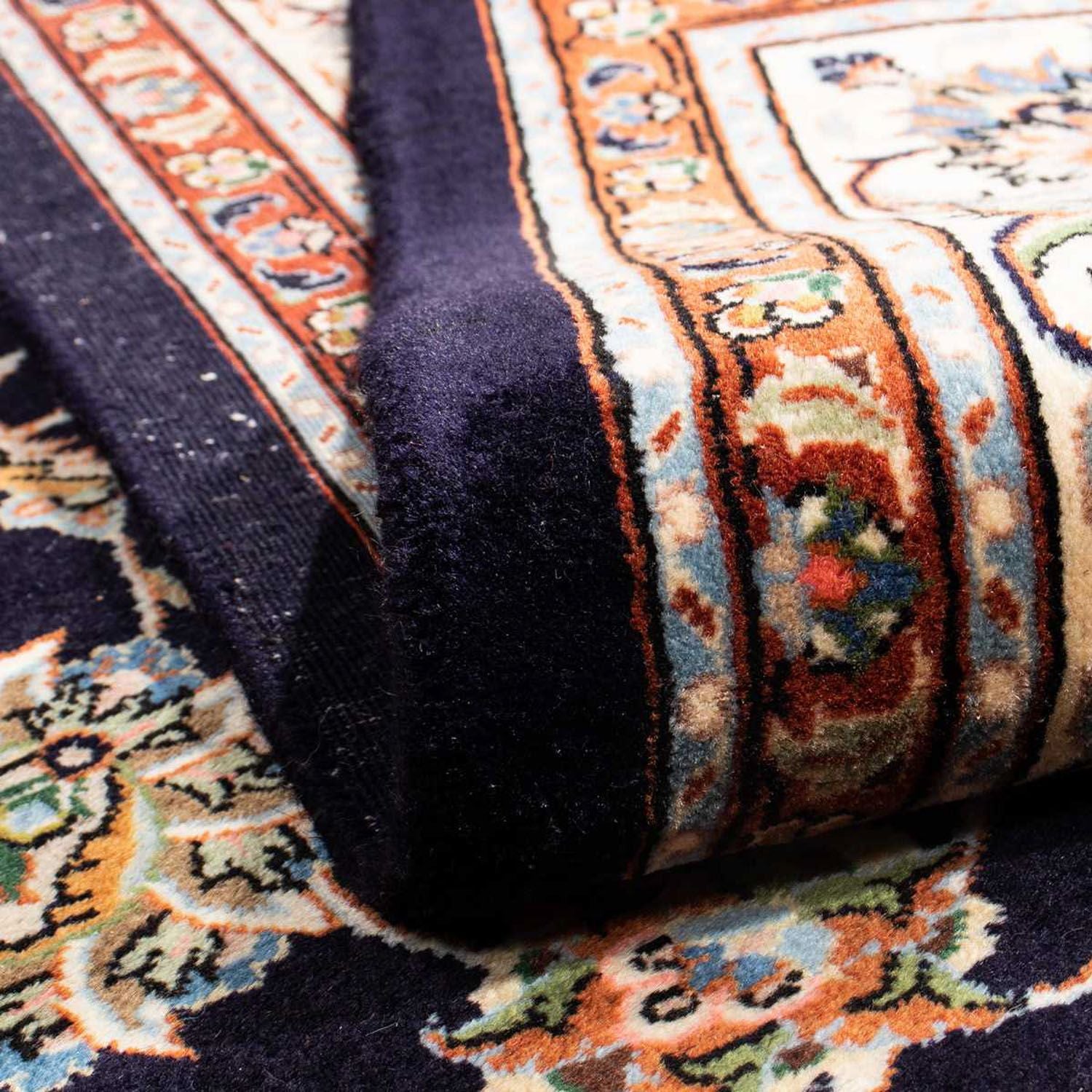 Tapis persan - Classique - 295 x 200 cm - bleu foncé