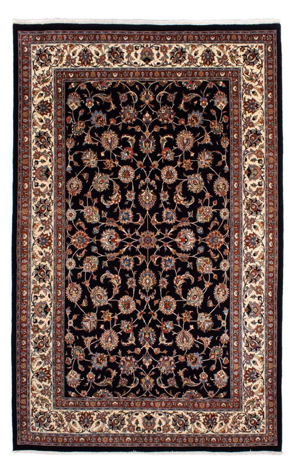 Tapis persan - Classique - 309 x 203 cm - bleu foncé