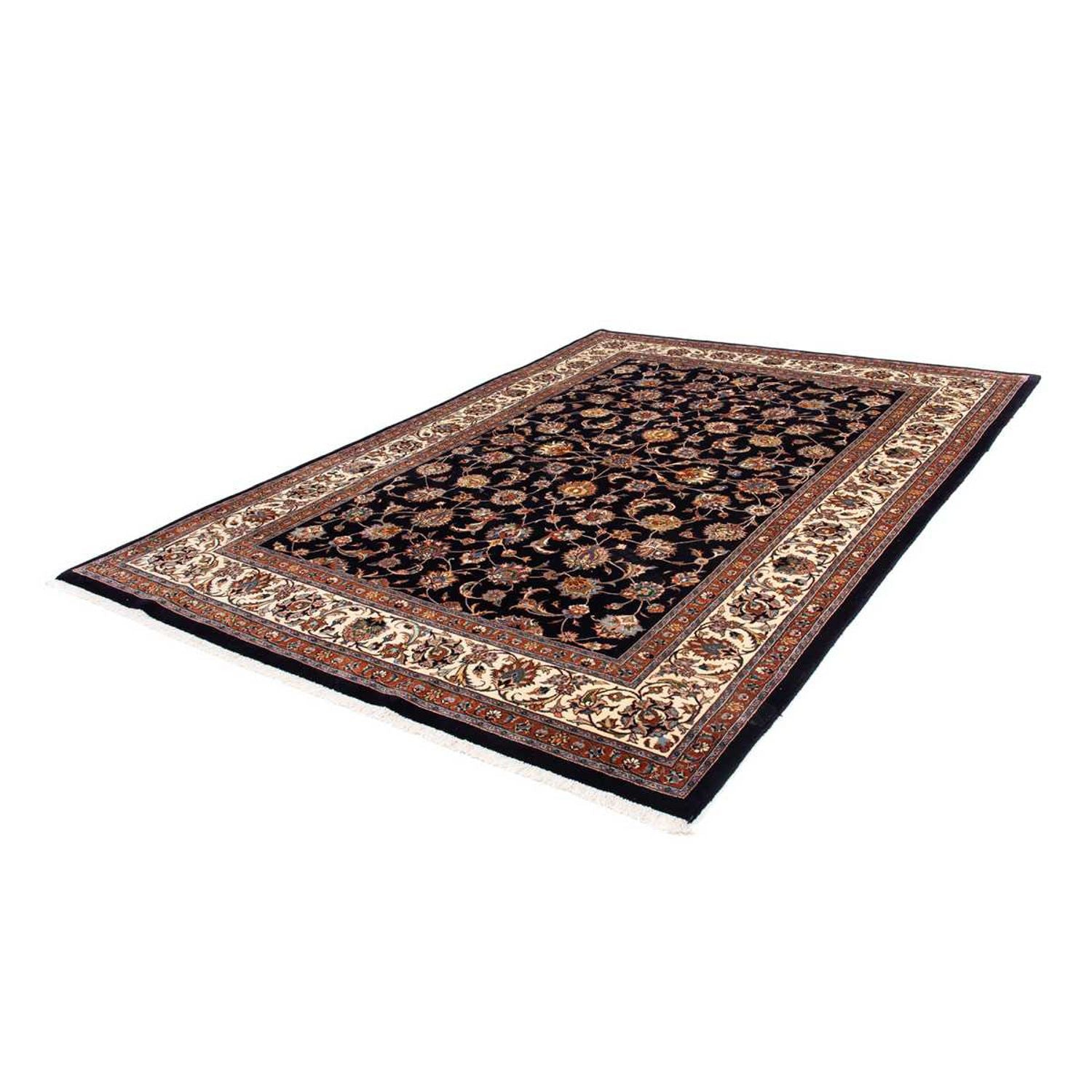 Tapis persan - Classique - 286 x 198 cm - bleu foncé