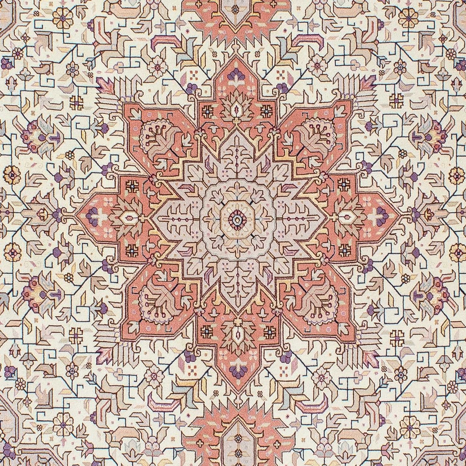 Tapis persan - Tabriz - Royal - 212 x 151 cm - beige