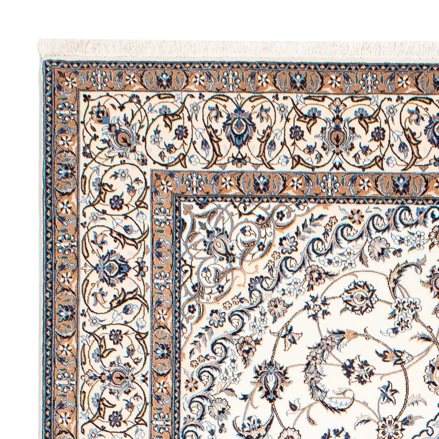 Tapis persan - Nain - Premium - 248 x 156 cm - beige