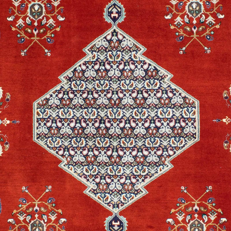 Tapis persan - Ghom - 243 x 179 cm - rouge foncé