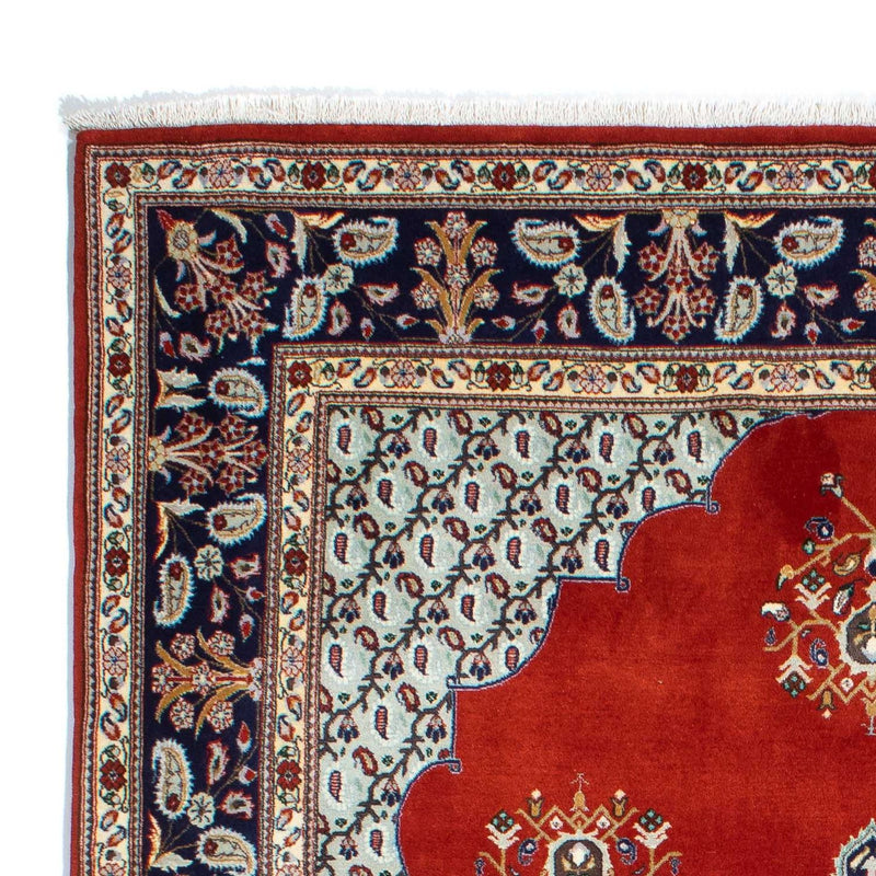 Tapis persan - Ghom - 243 x 179 cm - rouge foncé