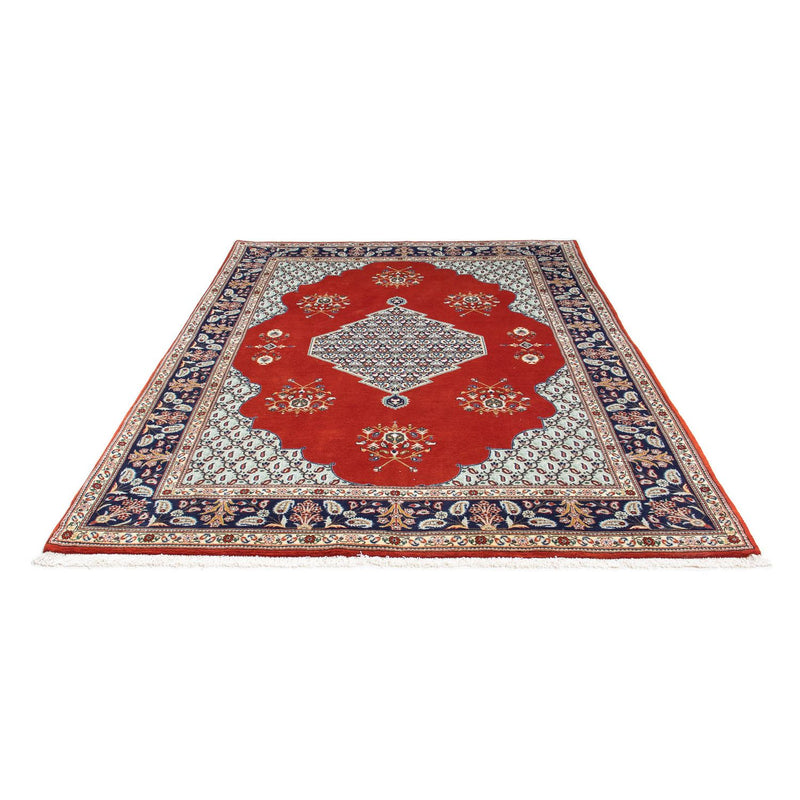 Tapis persan - Ghom - 243 x 179 cm - rouge foncé
