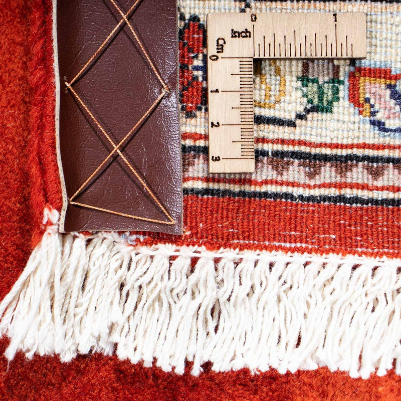 Tapis persan - Ghom - 243 x 179 cm - rouge foncé