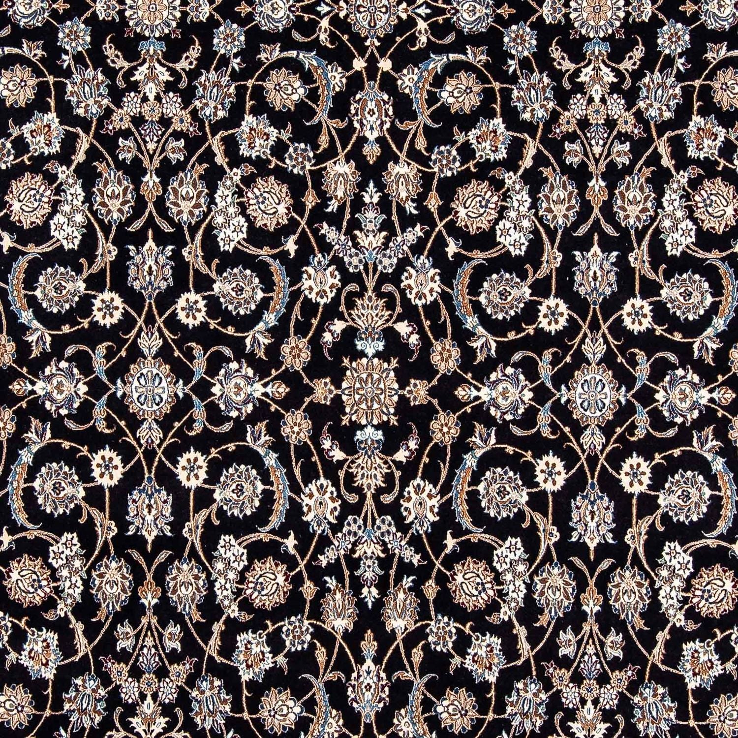 Tapis persan - Nain - Premium - 303 x 202 cm - bleu foncé