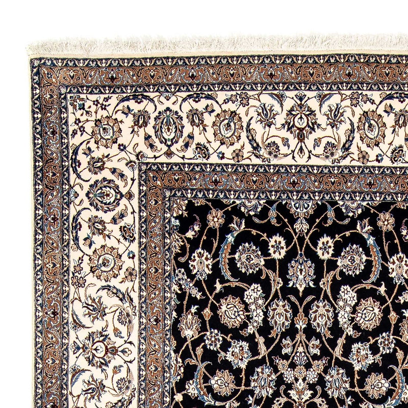 Tapis persan - Nain - Premium - 303 x 202 cm - bleu foncé