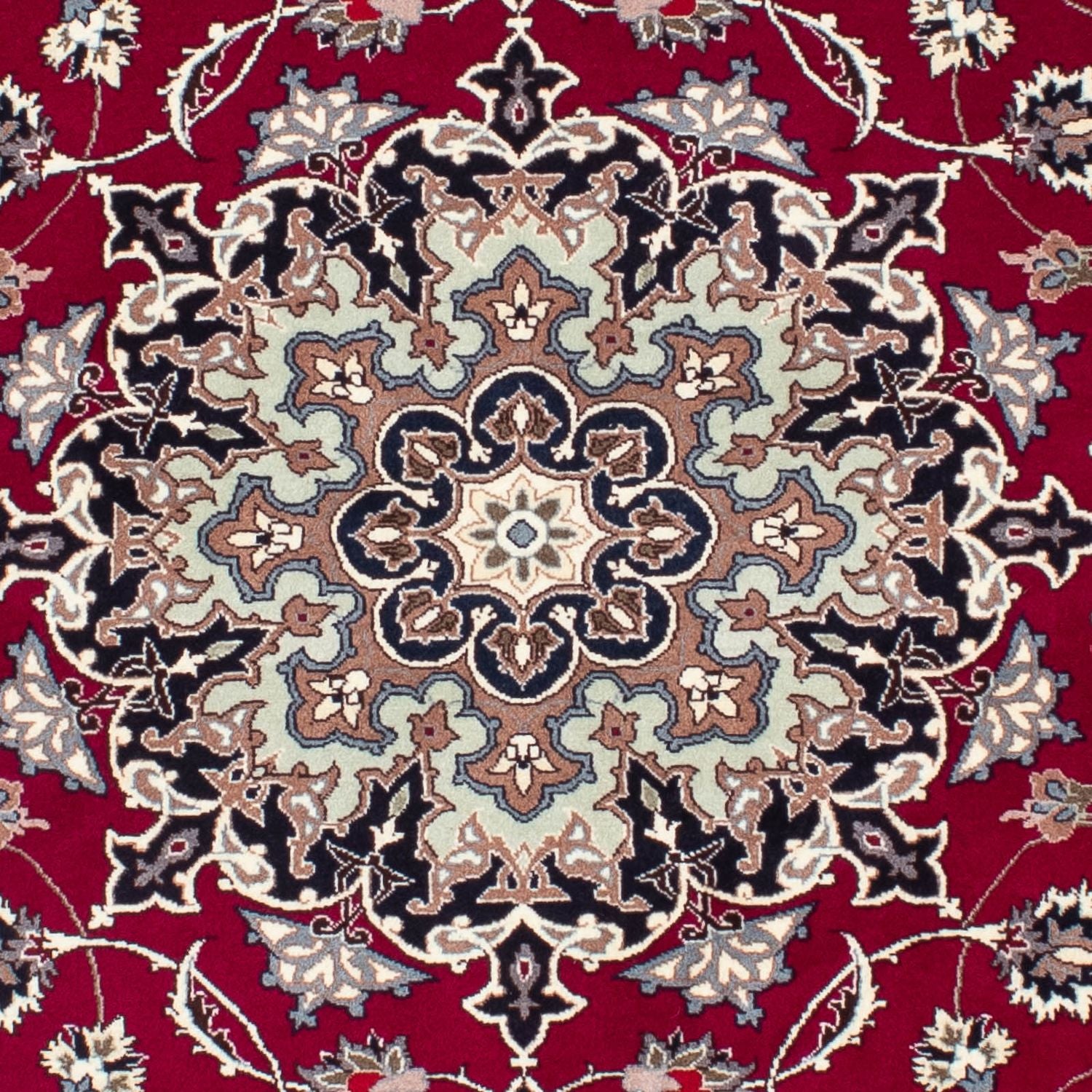 Tapis persan - Tabriz - Royal - 184 x 154 cm - rouge foncé