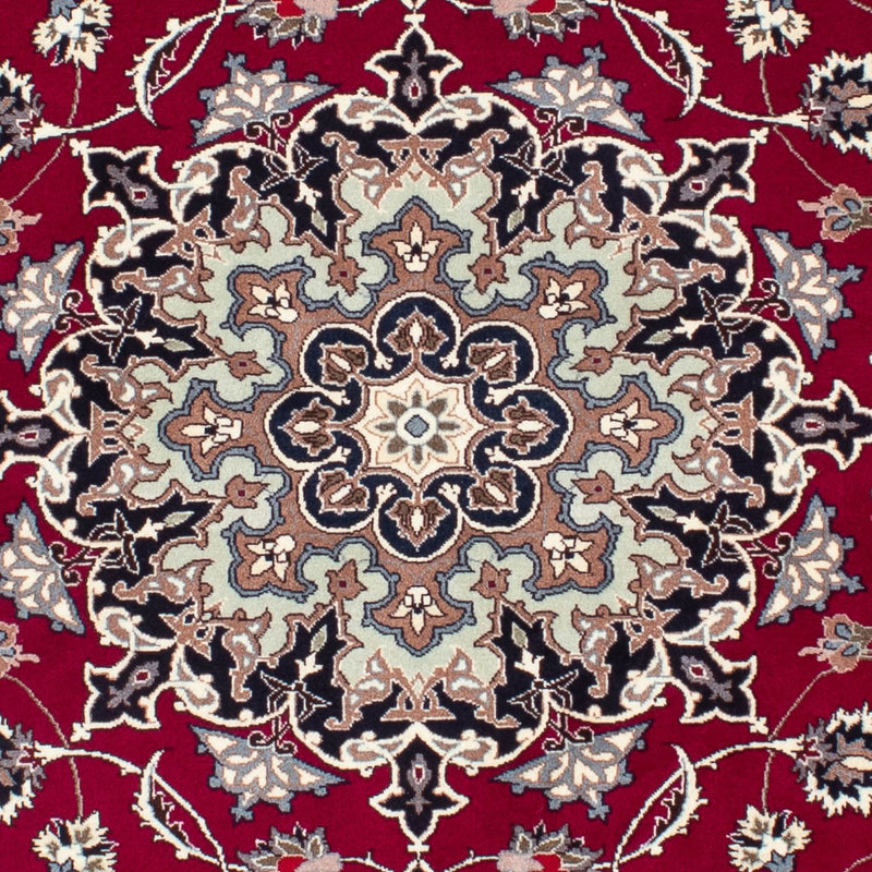 Tapis persan - Tabriz - Royal - 184 x 154 cm - rouge foncé