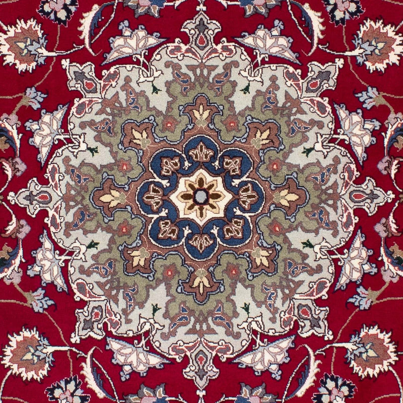 Tapis persan - Tabriz - Royal - 202 x 150 cm - rouge foncé