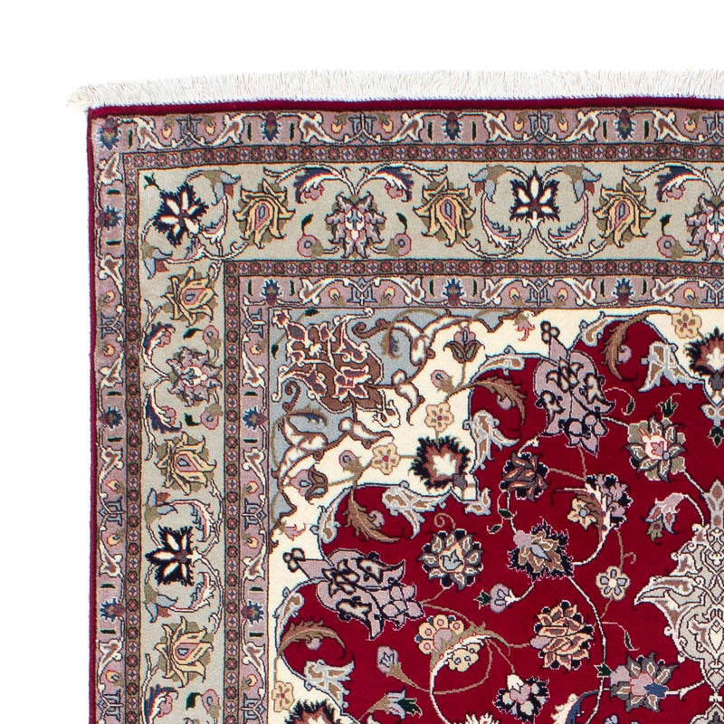 Tapis persan - Tabriz - Royal - 202 x 150 cm - rouge foncé