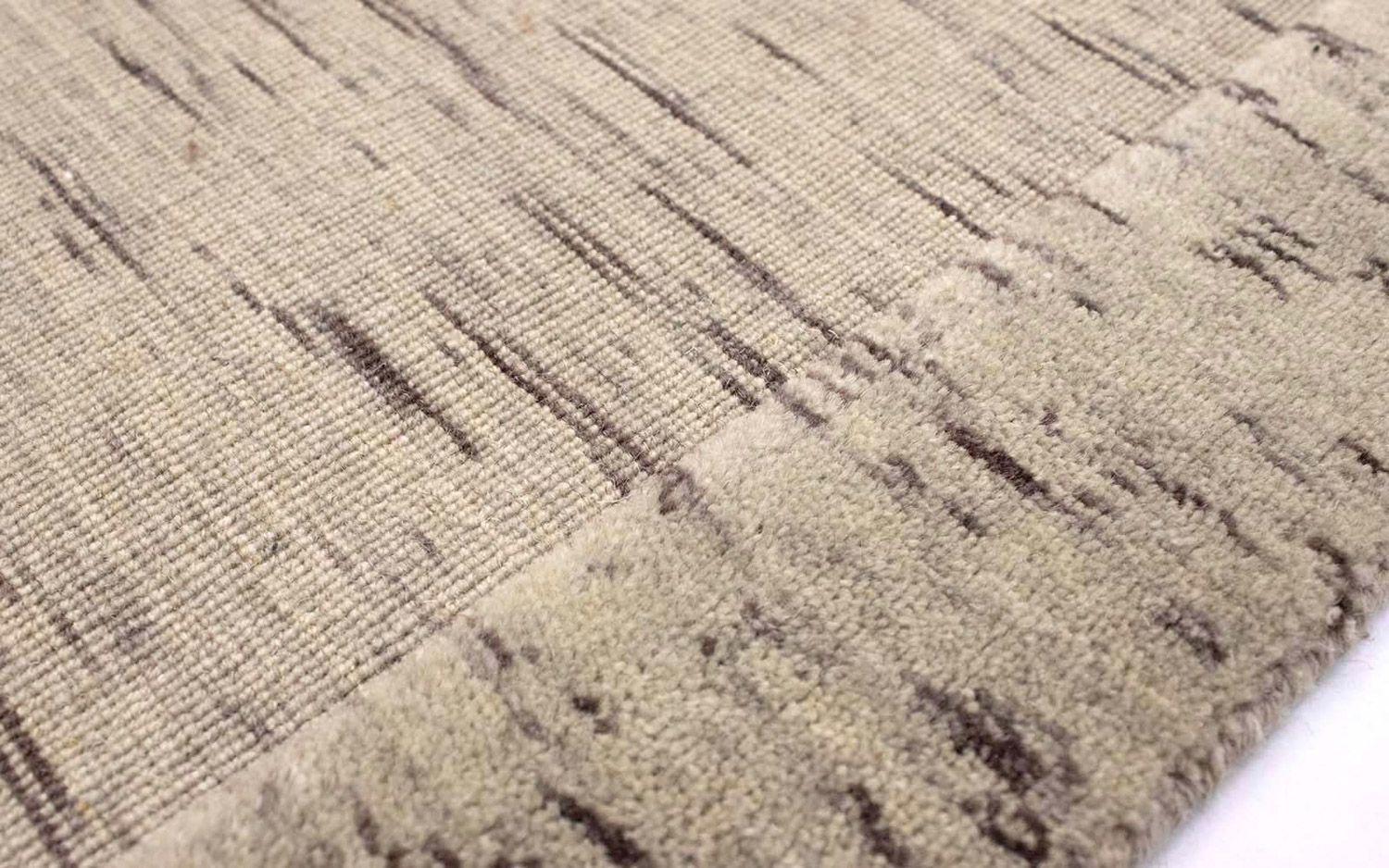 Tapis en laine - 90 x 60 cm - argent