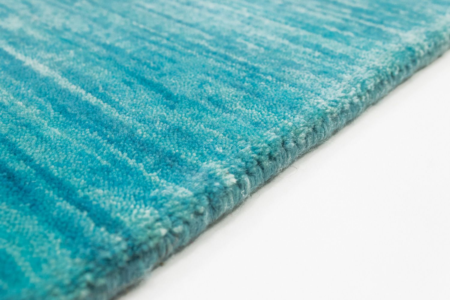 Tapis de couloir Tapis Gabbeh - Indus - 200 x 80 cm - turquoise