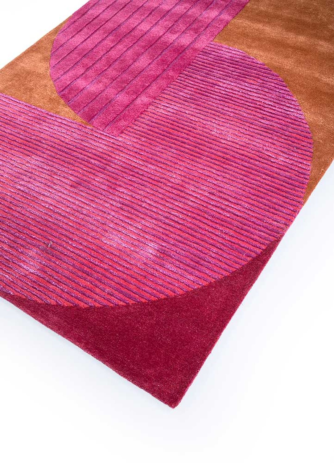 Tapis en laine originale  - 270 x 180 cm - rose