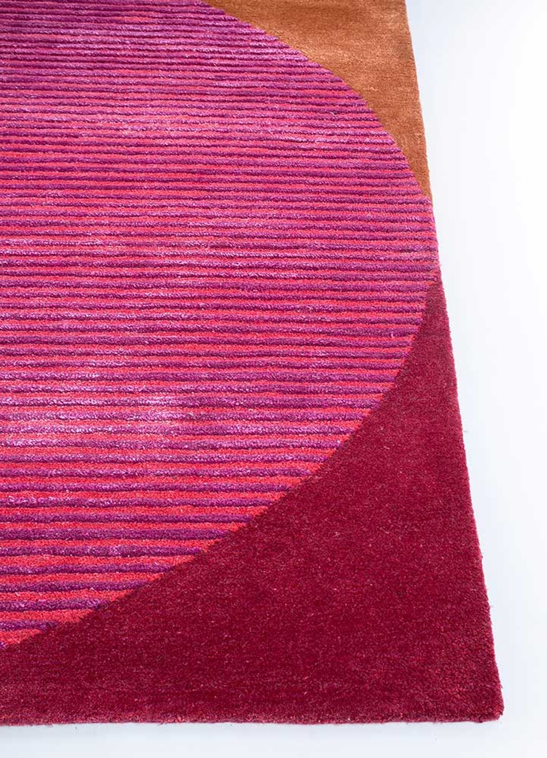 Tapis en laine originale  - 270 x 180 cm - rose