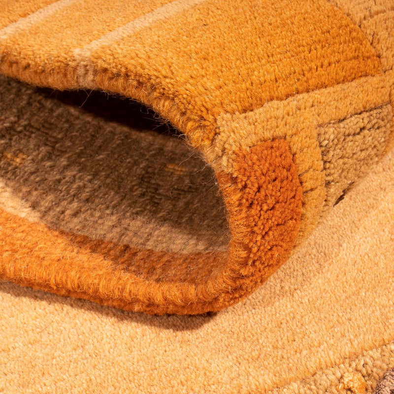 Tapis Népalais - 140 x 70 cm - orange