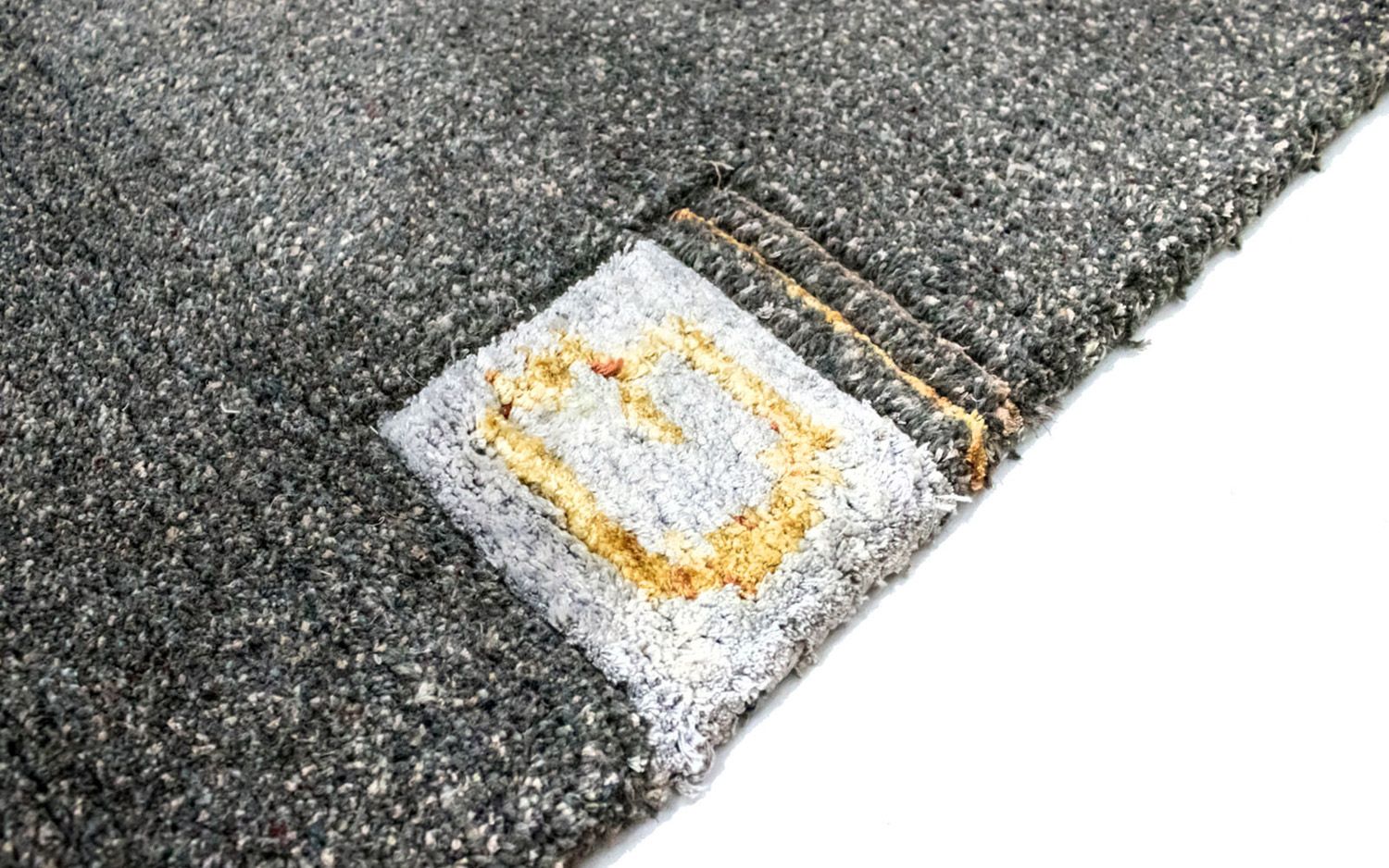 Tapis Népalais - 140 x 70 cm - argent