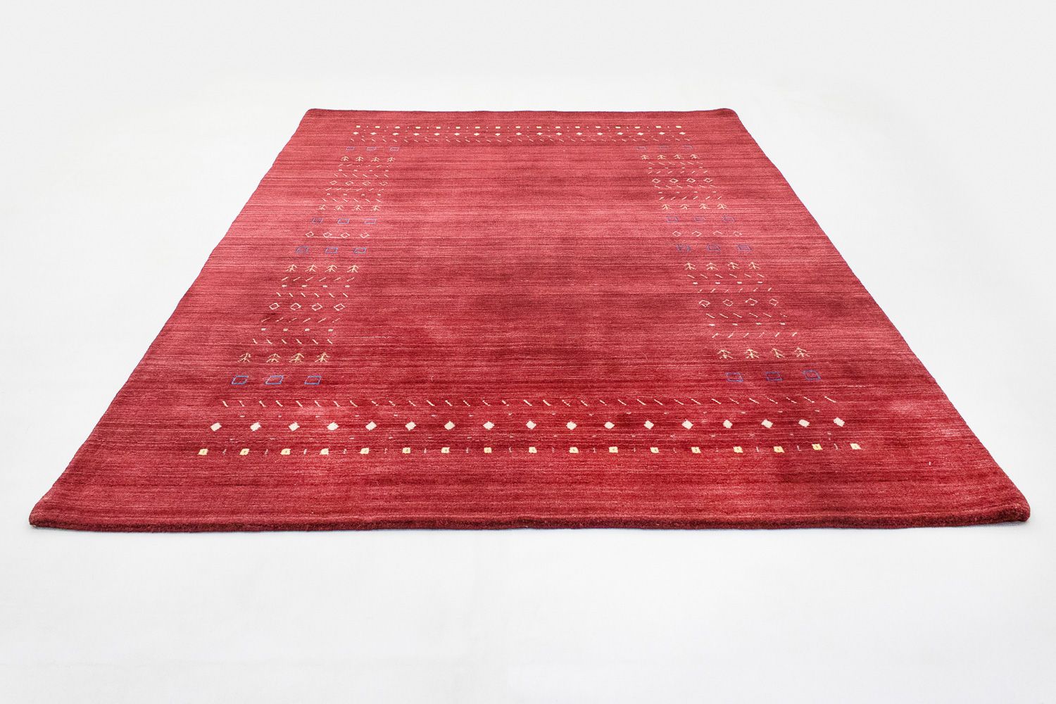 Wollteppich 240 x 170 cm Wohnzimmer Teppich