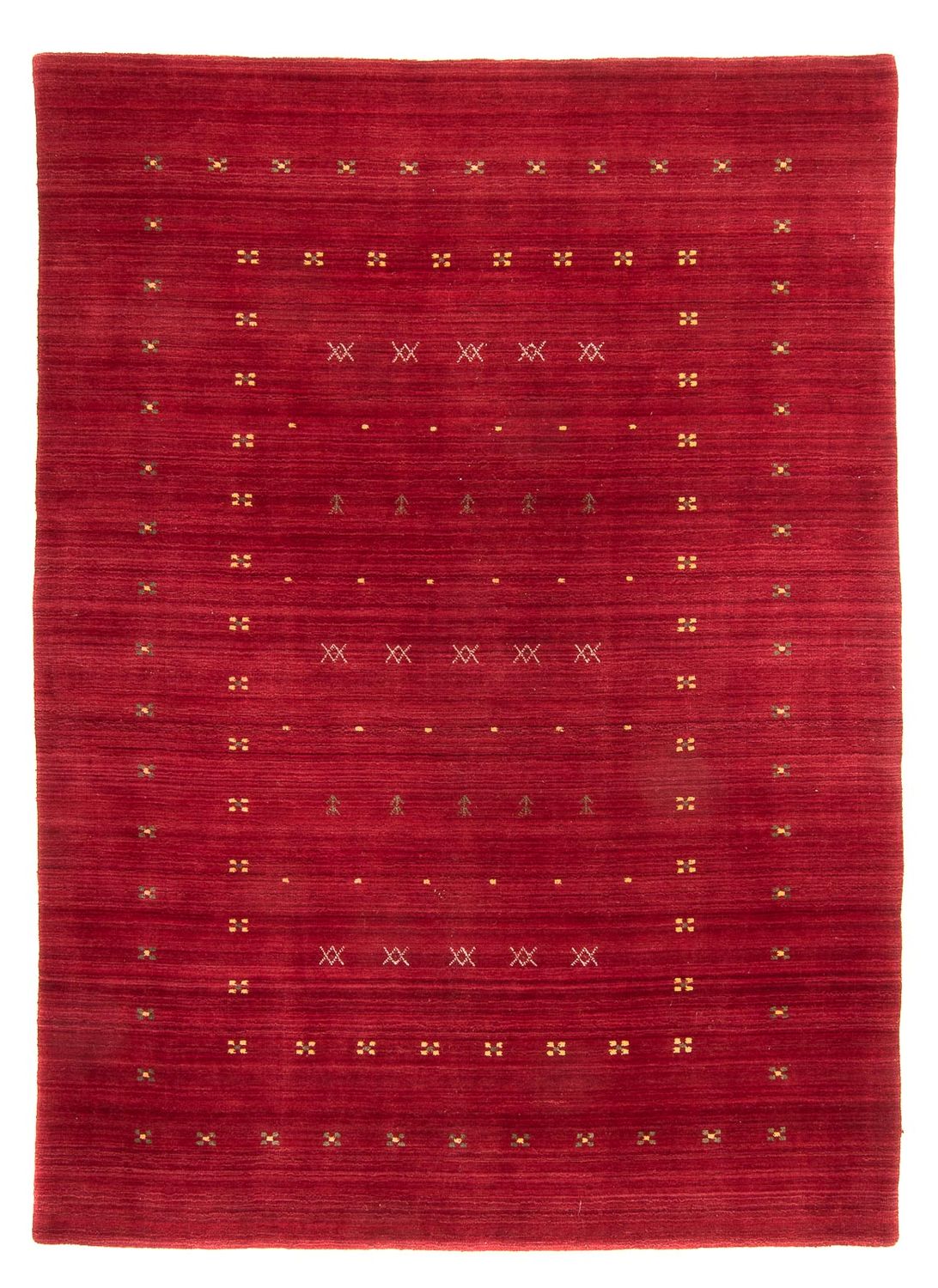 Gabbeh Teppich - Loribaft Softy 240 x 170 cm - dunkelrot
