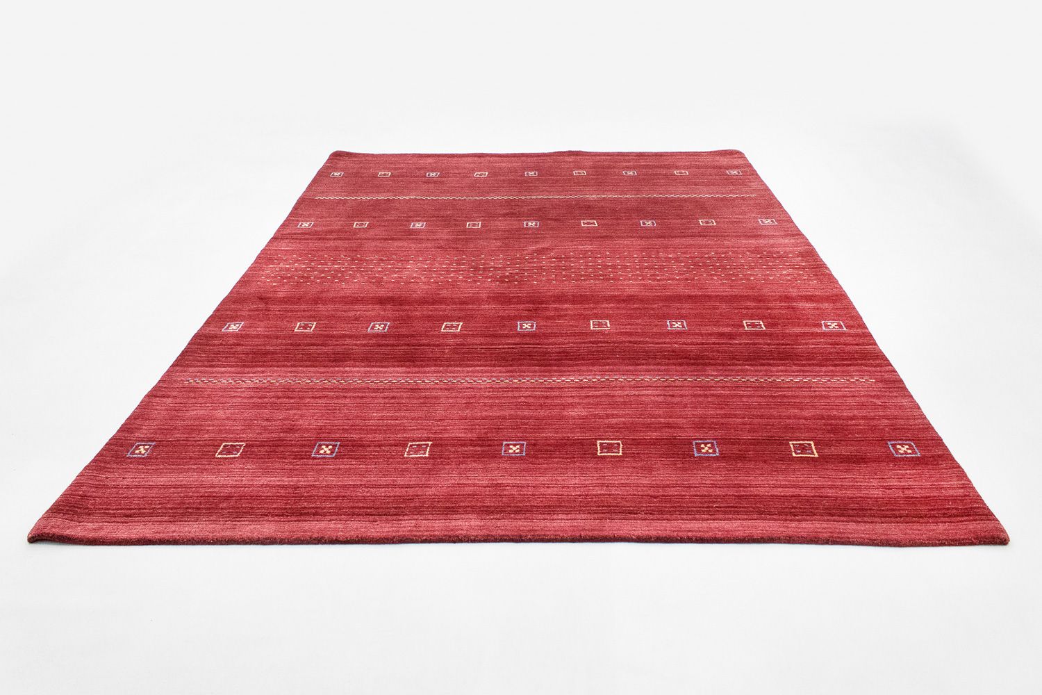 Tapis en laine - 240 x 170 cm - rouge