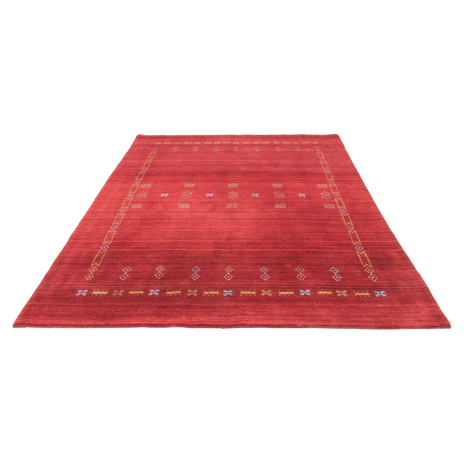 Tapis Gabbeh - Loribaft Softy - 240 x 170 cm - rouge foncé