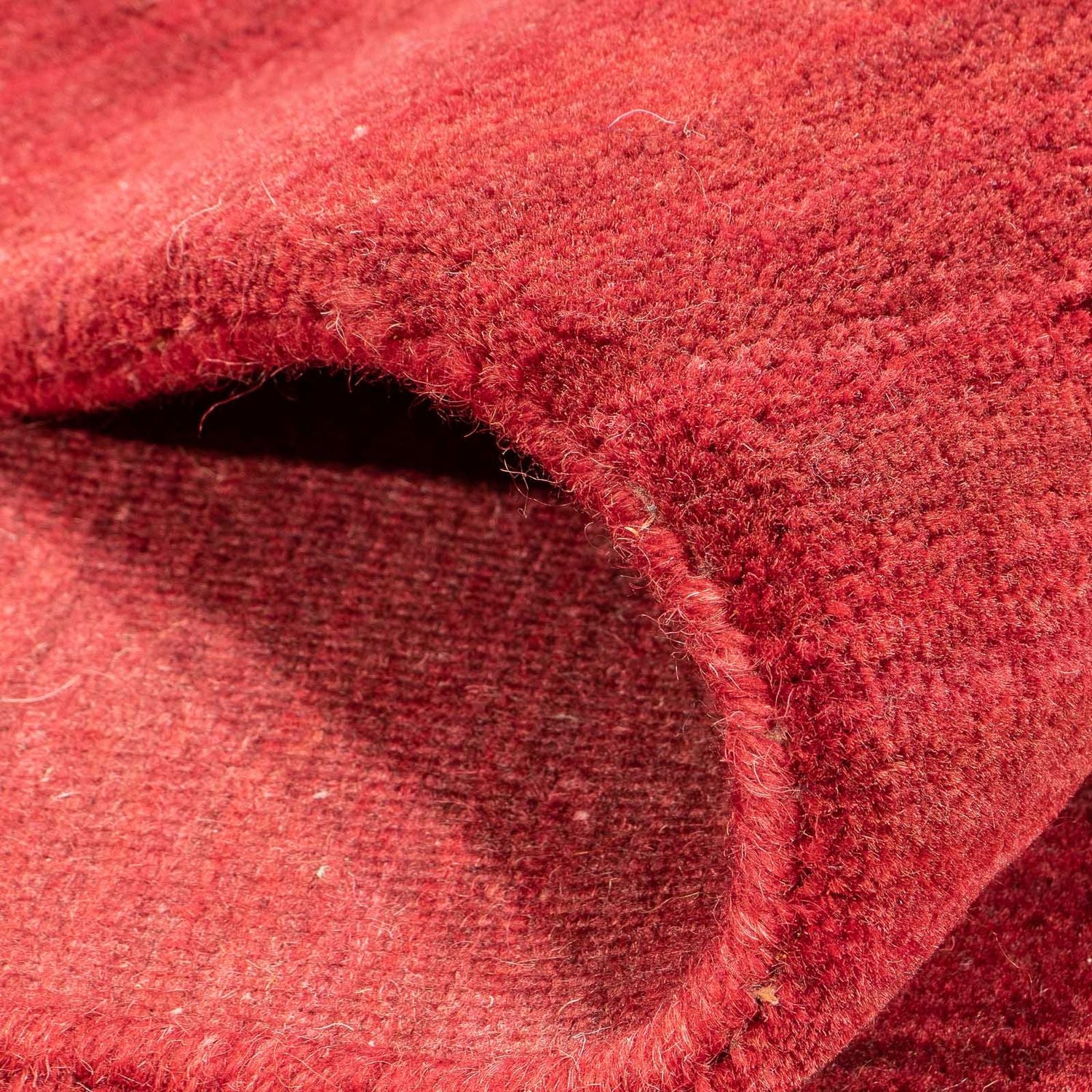 Tapis Gabbeh - Loribaft Softy - 240 x 170 cm - rouge foncé