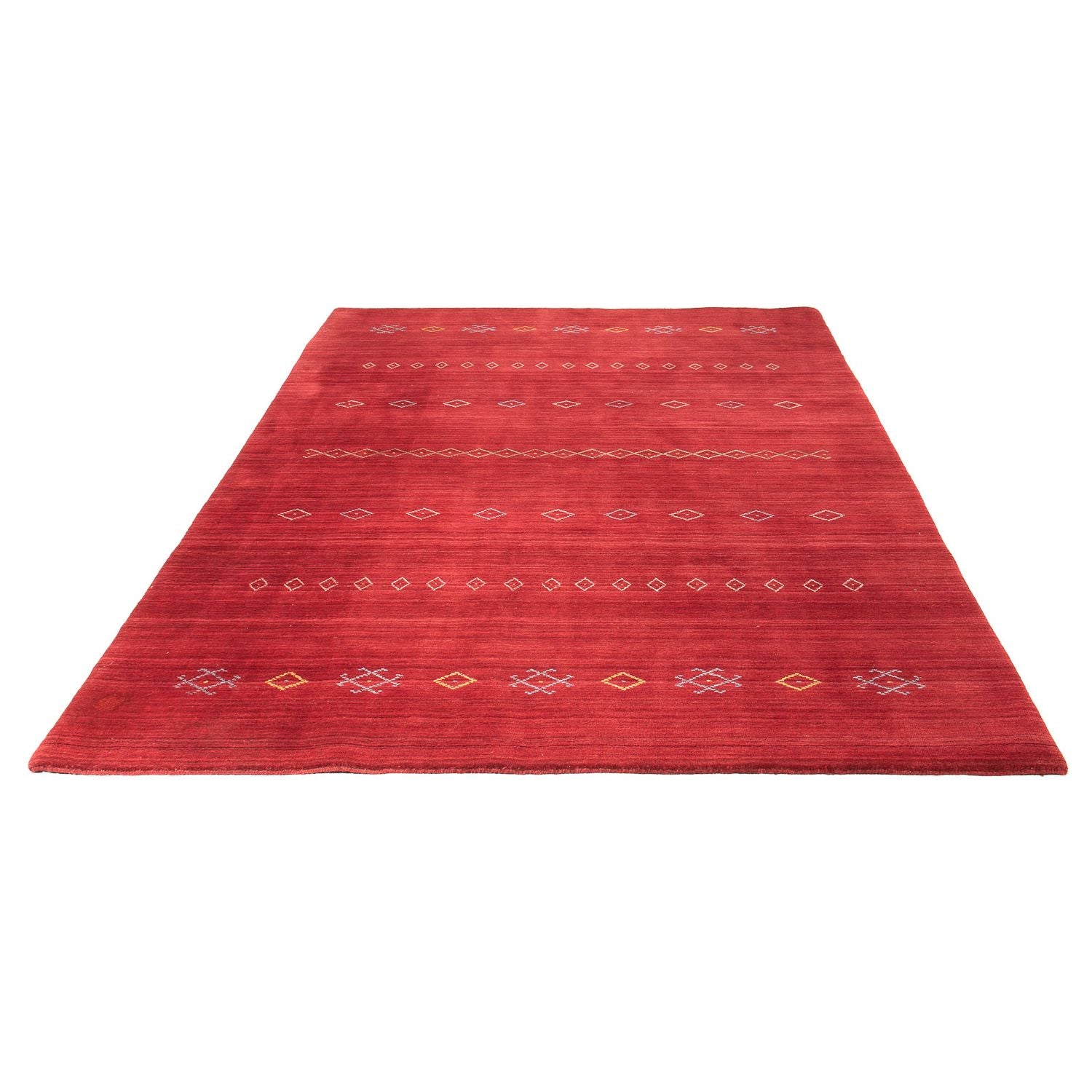 Gabbeh Teppich - Loribaft Softy 240 x 170 cm - dunkelrot