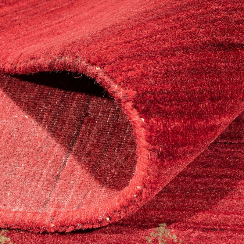 Tapis Gabbeh - Loribaft Softy - 240 x 170 cm - rouge foncé