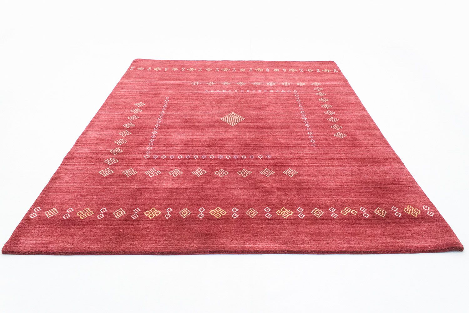 Tapis en laine - 240 x 170 cm - rouge