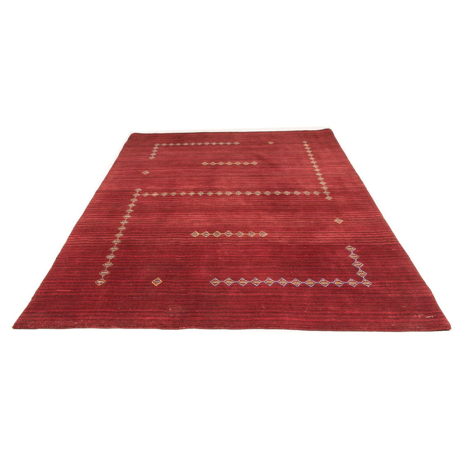 Tapis Gabbeh - Loribaft Softy - 240 x 170 cm - rouge foncé