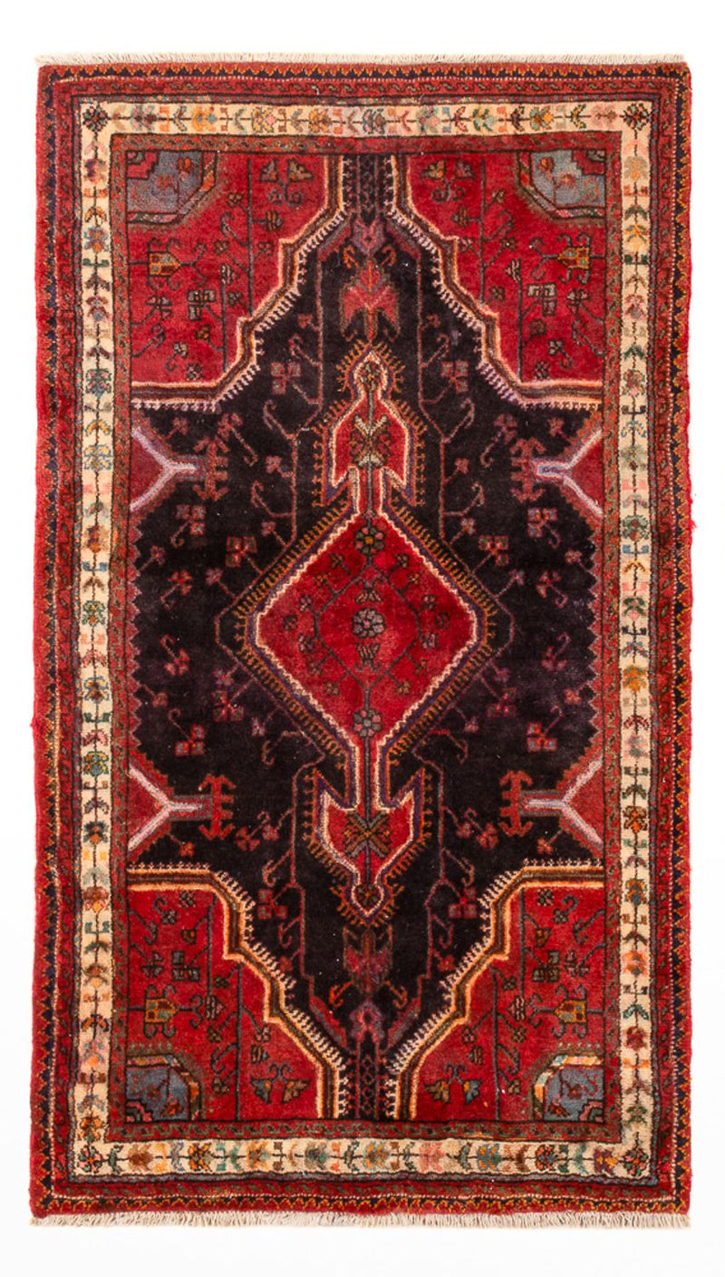 Tapis de couloir Tapis persan - Nomadic - 197 x 77 cm - rouge foncé