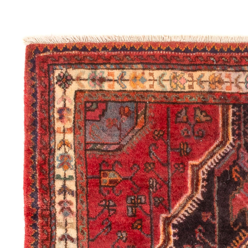 Tapis de couloir Tapis persan - Nomadic - 197 x 77 cm - rouge foncé